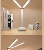 LED Desk Lamp – 3-Level Touch Dimmable, Foldable Eye-Caring Reading Light, USB Plug-In or Rechargeable Bedside Table Lamp