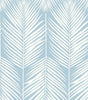 Light Blue Leaf Peel-and-Stick Wallpaper – Waterproof Removable Vinyl for Cabinets, Drawers & Bedrooms