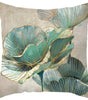 Ginkgo & Floral Polyester Pillow Cover – 17.72 × 17.72 in (45 × 45 cm), 1 Piece