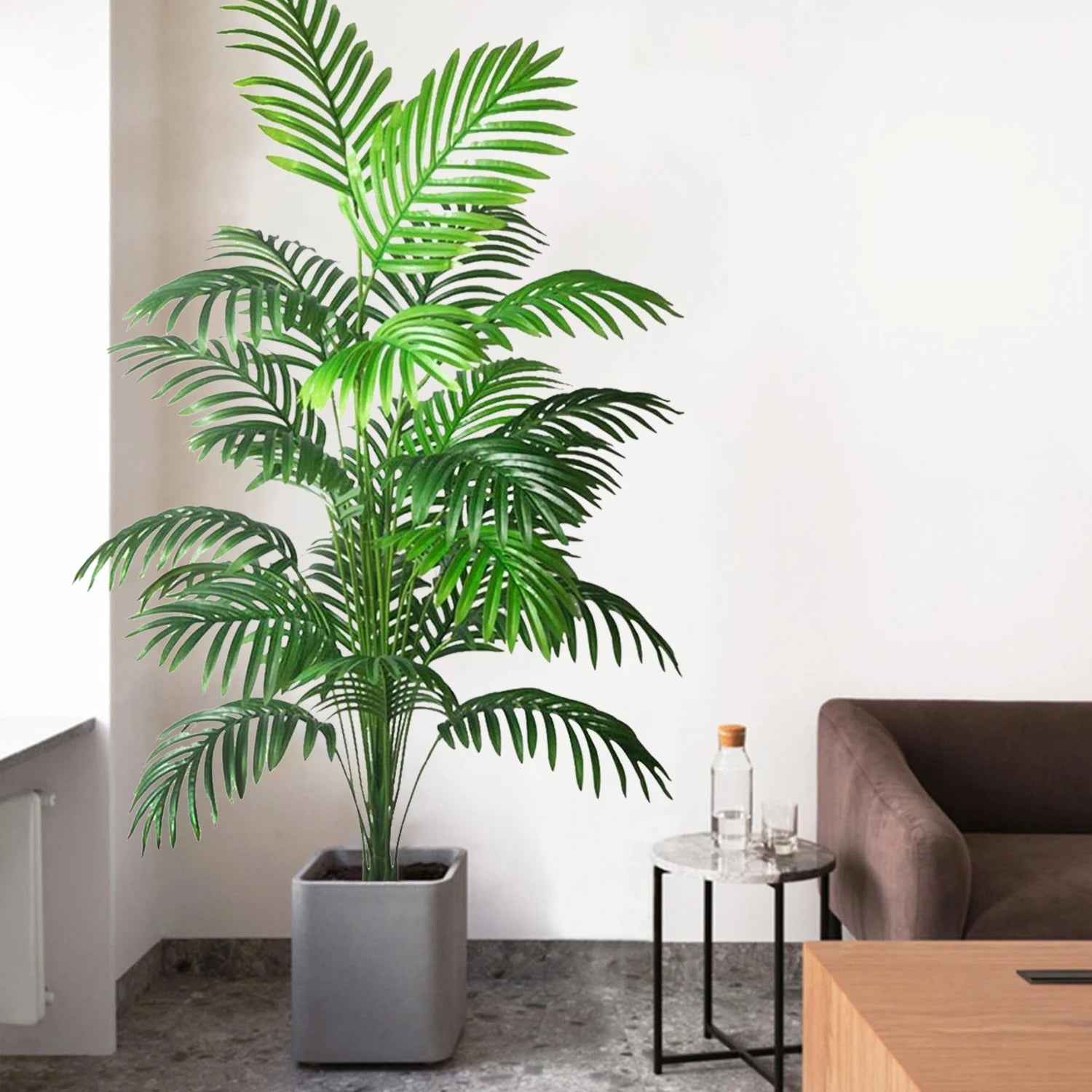 Large Artificial Palm Tree Branches – Tropical Fake Palm Leaf Plant for Home, Garden & Event Decoration