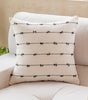 Gray & Black Jacquard Stripe Pillow Covers – Square & Lumbar