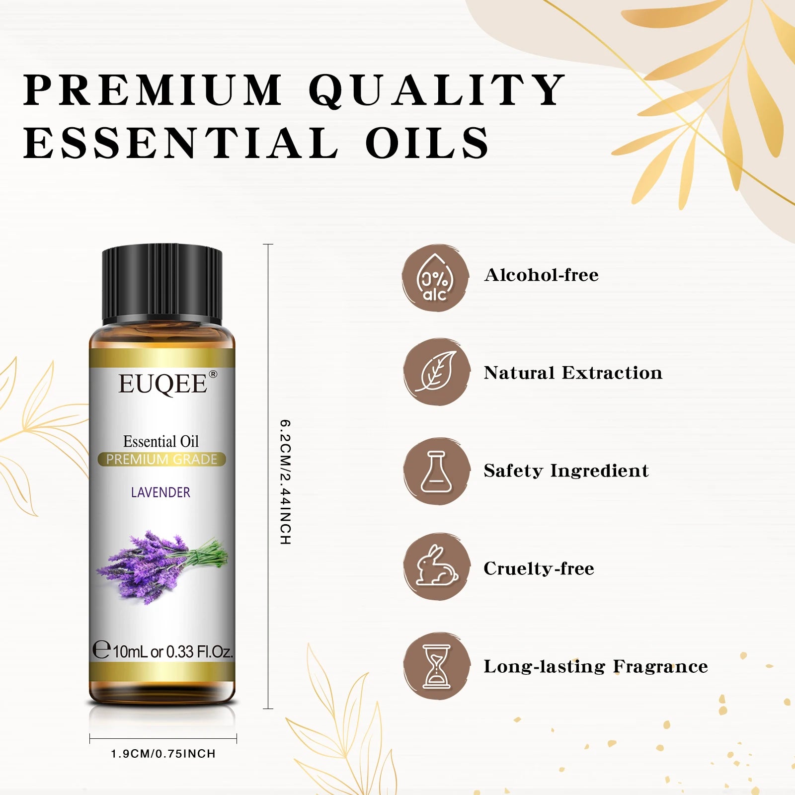 EUQEE 10ml Pure Essential Oil for Diffusers