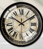 Vintage Roman Numeral Wall Clock – 8 in, Silent, Tempered Glass Face
