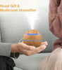 200ml Mini Wood Grain USB Humidifier with LED Night Light