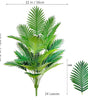 Large Artificial Palm Tree Branches – Tropical Fake Palm Leaf Plant for Home, Garden & Event Decoration