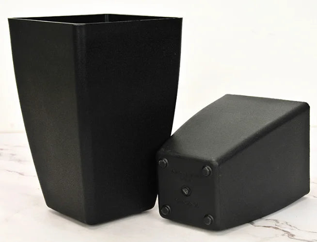 Modern Black Plastic Standing Flower Pot