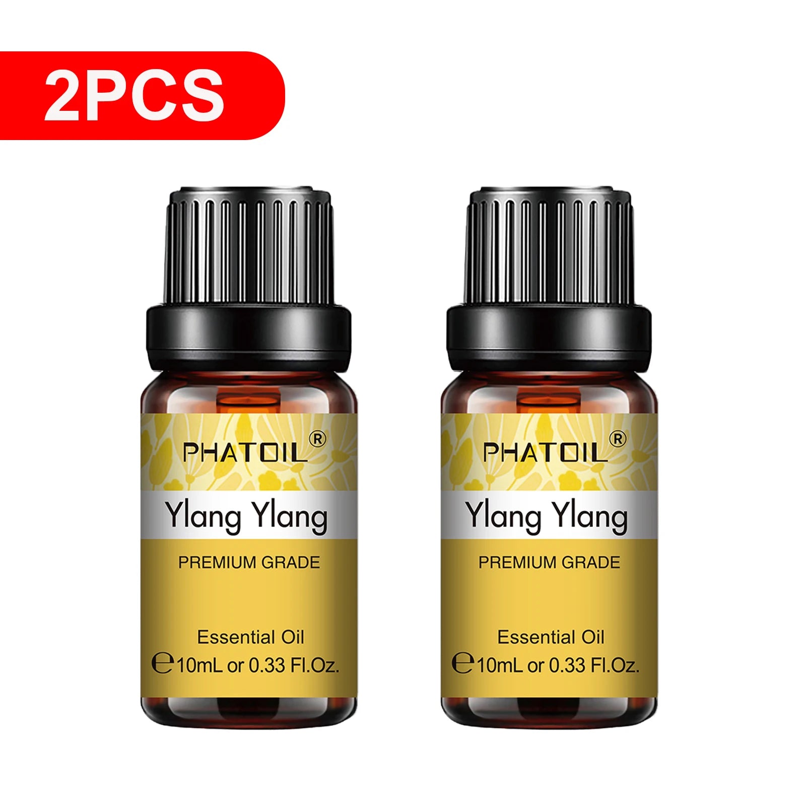 PHATOIL 2-Pack 10ml Pure Essential Oils for Diffusers
