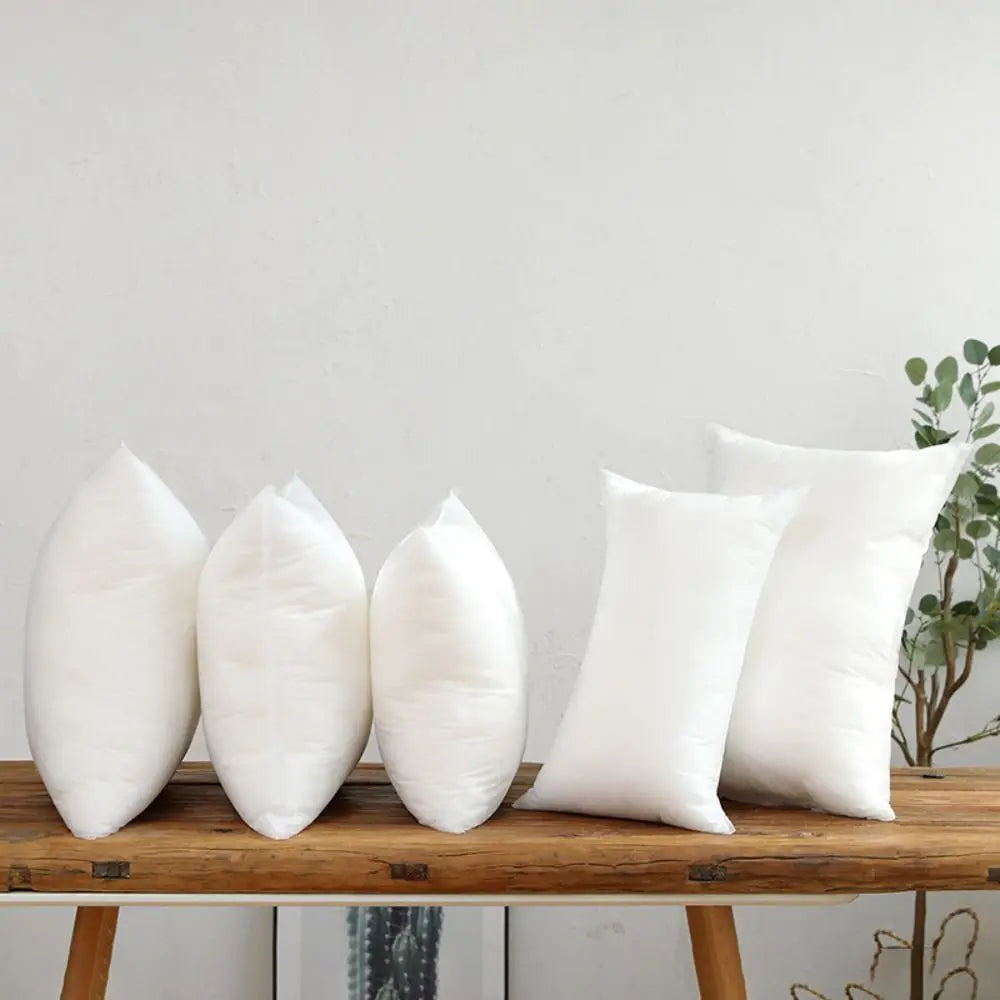 Soft White Square Throw Pillow Insert – PP Cotton Filling, 3 Sizes