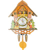 Wooden Birdhouse-Style Quartz Wall Clock – Cuckoo-Inspired Decor, A1–A10