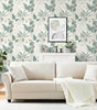 Light Green & Olive Tropical Palm Leaf Peel-and-Stick Wallpaper – Waterproof Removable PVC Vinyl