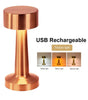 USB Rechargeable LED Table Lamp – Wireless Touch Control, 3 Color Dimmable Bedside Mood Light for Home