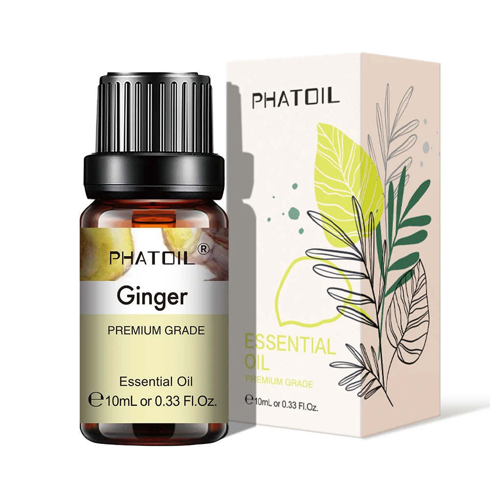 PHATOIL 2-Pack 10ml Pure Essential Oils for Diffusers