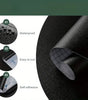 Black Waterproof Vinyl Peel-and-Stick Wallpaper – Matte or Glossy, Removable & Easy to Clean