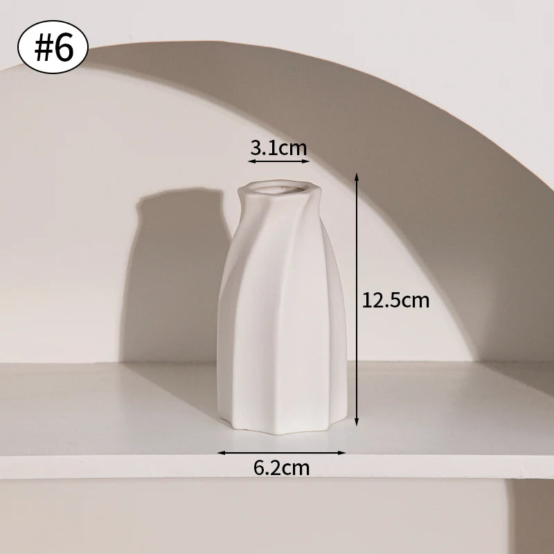 Modern Ceramic Tabletop Vase for Flower Arrangements