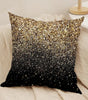 Art Deco Gold-Pattern Polyester Peachskin Pillow Cover – Designs 3–4, 4 Sizes