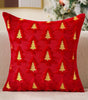 Embroidered Christmas Tree Pillow Covers – Plush Set of 2, 17.72 in