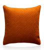 Warm-Tone Interlocking Quilted Velvet Pillow Covers – 17.72 in Square