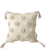 Bohemian Embroidered Tassel Polyester-Cotton Pillow Cover – Designs 1–8, 45 × 45 cm