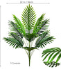 Large Artificial Palm Tree Branches – Tropical Fake Palm Leaf Plant for Home, Garden & Event Decoration