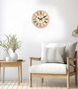 Distressed Beige Roman Numeral Wall Clock – Silent Quartz, Four Sizes