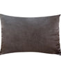 Gray & Silver Solid Velvet Lumbar Pillow Cover – Soft Woven Fabric, 1 Piece, 11.81 × 19.69 in (30 × 50 cm)