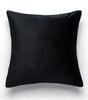 Solid Black Polyester/Cotton Pillow Cover – 17.72 × 17.72 in (45 × 45 cm), 1 Piece