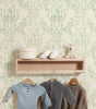 Vintage Green Damask Waterproof Traditional or Peel-and-Stick Wallpaper Roll – 50 × 300 cm