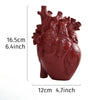 Modern Heart-Shaped Resin Flower Vase – 5 Colors, 16.5 cm