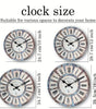 Rustic Wood-Grain Silent Wall Clock – Round Wooden Quartz Decor, 10–16 Inch