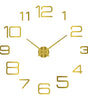 Gold Acrylic Mirror DIY Wall Clock – 11 Designs, 36 or 48 Inch