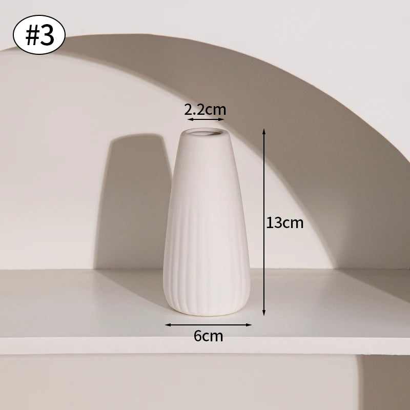 Modern Ceramic Tabletop Vase for Flower Arrangements