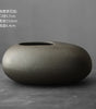 Black Ceramic Tabletop Vase – B/C-Series Retro-Glazed Designs 6–15