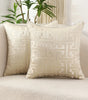Geometric Jacquard Throw Pillow Cover with Hidden Zipper – 17.72 × 17.72 in (45 × 45 cm), Cover Only