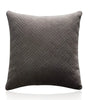Cool-Tone Geometric Quilted Velvet Pillow Covers – 17.72 in Square