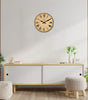 Vintage Tan Roman Numeral Wall Clock – Silent Quartz, Four Sizes
