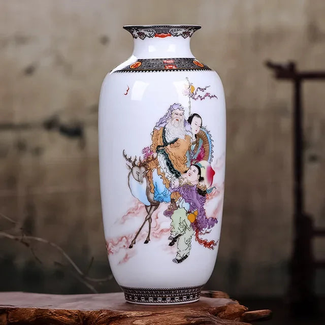 Traditional Animal-Motif Ceramic Flower Vase – 8 Designs