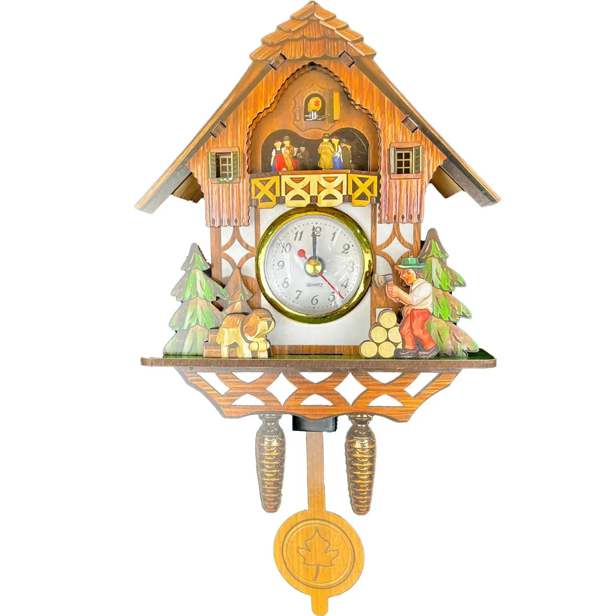 Decorative Birdhouse-Style Wall Clock – Non-Chiming Cuckoo-Inspired Hanging Decor