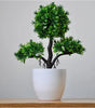 Small Artificial Bonsai Potted Plant – Green Faux Tree Ornament for Home, Garden & Hotel Decor