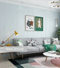 Modern Pink & Blue Vertical Stripe 3D Non-Woven Wallpaper – Waterproof, Extra Thick, Mould-Resistant & Fireproof