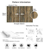 45cm Retro Faux Wood Grain Peel and Stick Wallpaper – Self-Adhesive PVC Vinyl Wall Covering