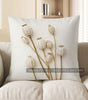 Neutral Pampas Grass Polyester Peachskin Pillow Cover – Design 4, 4 Sizes