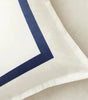 Velvet Border Throw Pillow Cover – Black or Dark Blue, 2 Square Sizes