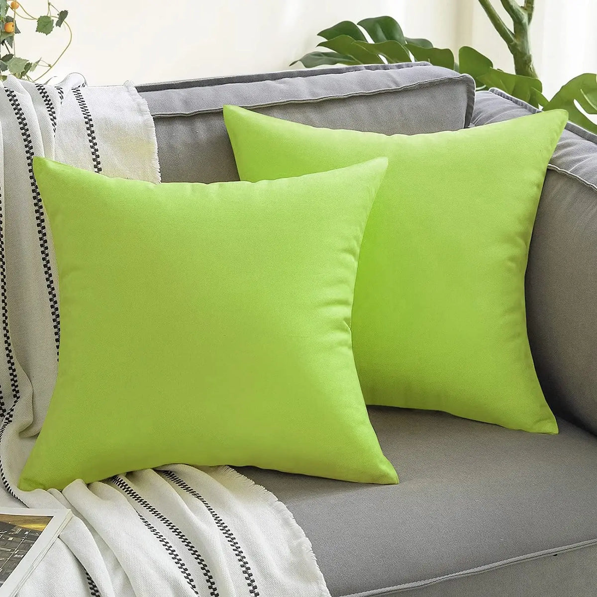 Outdoor Waterproof Polyester Lumbar Pillow Cover – 11.81 × 19.69 in (30 × 50 cm), 1 Piece