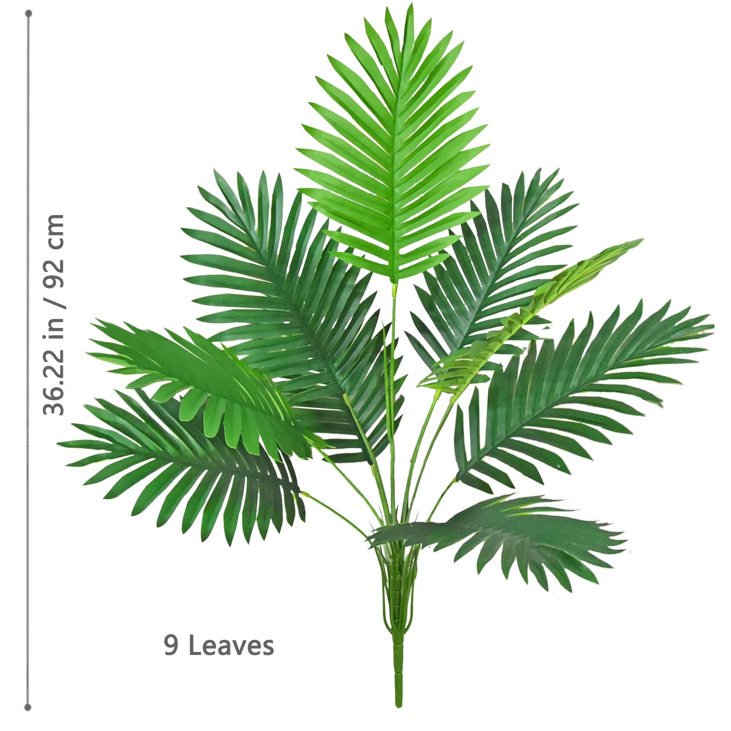 Large Artificial Palm Tree Branches – Tropical Fake Palm Leaf Plant for Home, Garden & Event Decoration