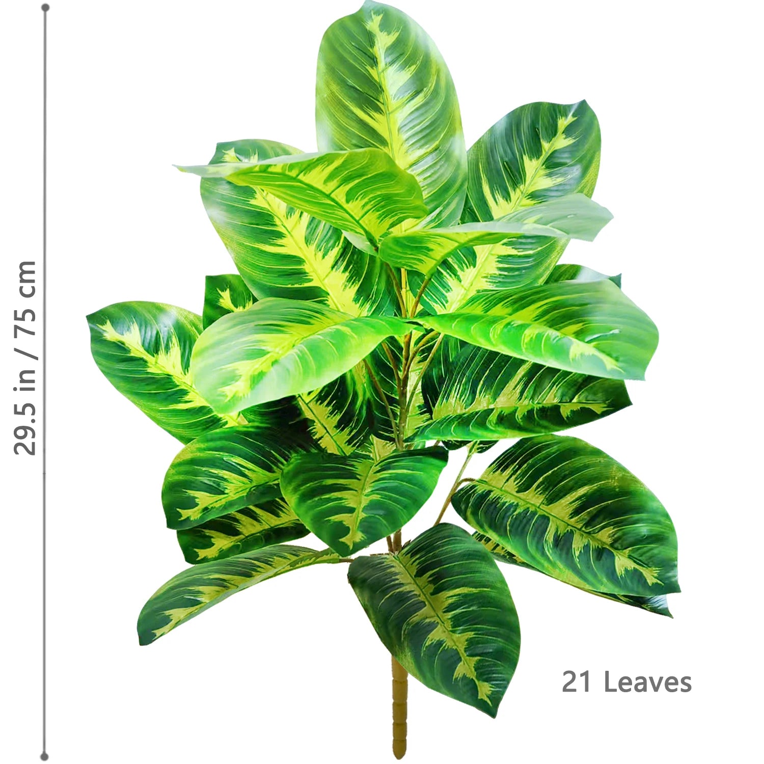 Large Artificial Bird of Paradise Plant Leaves – Real Touch Tropical Strelitzia Faux Greenery for Home & Garden Decor