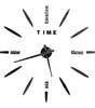 Large Black DIY Acrylic Wall Clock – 12 Designs, 36 or 48 Inch