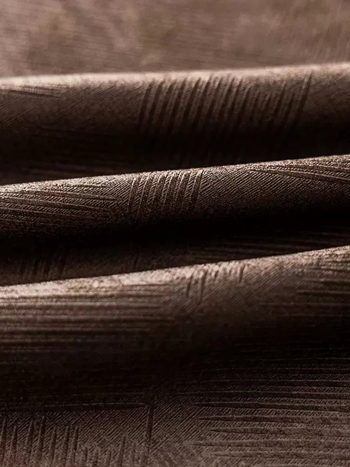 Chocolate 240 GSM Double-Layer Thermal Semi-Light Blocking Curtain Panel – 2 Hanging Styles
