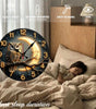 Moonlight Owl Silent Wall Clock – Round Wood or Acrylic Quartz Decor, 2 Designs