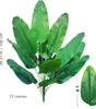Large Artificial Bird of Paradise Plant Leaves – Real Touch Tropical Strelitzia Faux Greenery for Home & Garden Decor