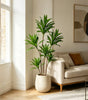 Artificial Dracaena Bamboo Tree Branch – Large Faux Corn Plant Leaves for Indoor Home & Office Decor